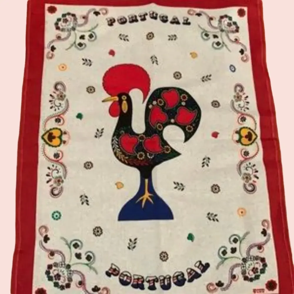 NEW Portuguese Rooster Tea Towel